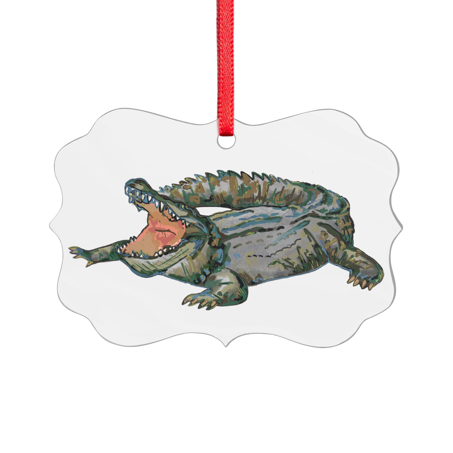 Gator Bait Acrylic Ornament (Multi-depth)