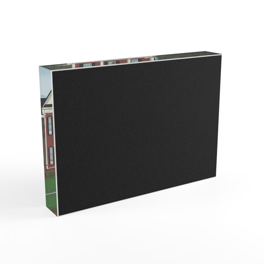 Greek Fraternity House Illustration Photo Block | Campus Keepsake