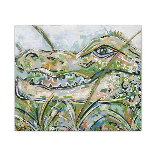 Canvas Print - Original Gator Painting Reproduction by Little Highpoint Home