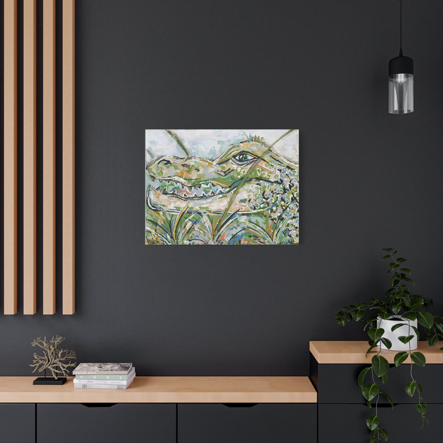 Canvas Print - Original Gator Painting Reproduction by Little Highpoint Home