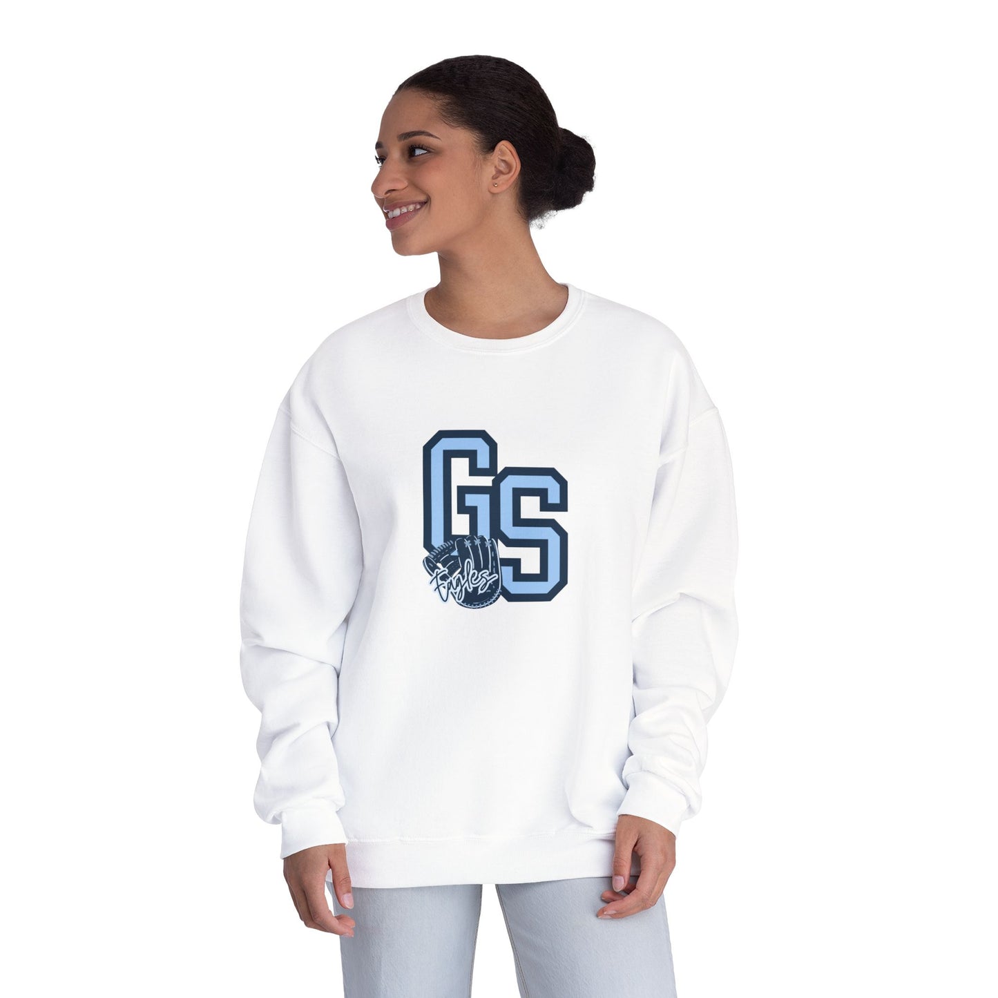 Eagle Baseball Unisex Crewneck Sweatshirt with GS Graphic - Cozy Casual Wear
