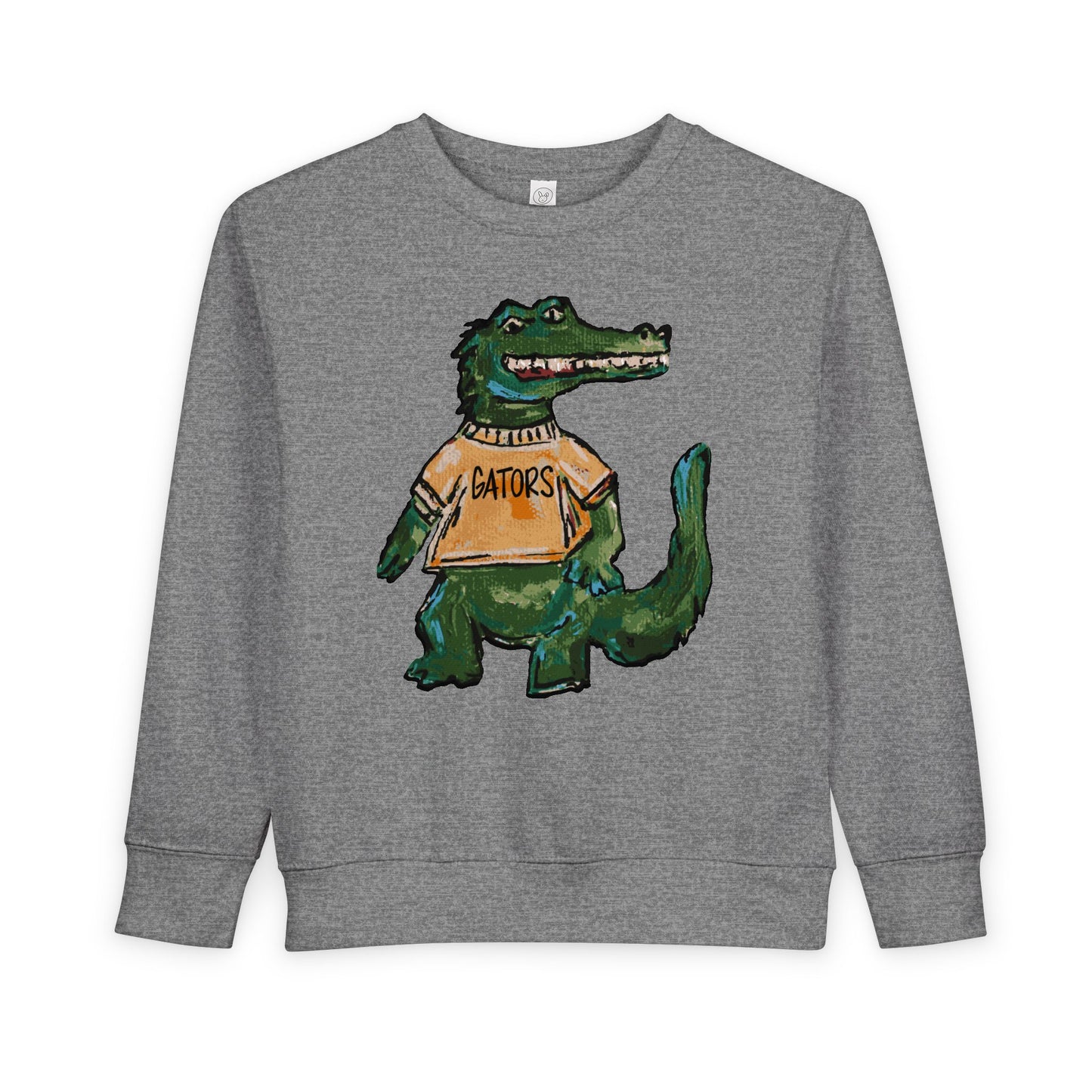 Gators Abstract Toddler Sweatshirt - 'Patriots' Retro Script Kids Crewneck, Soft Vintage-Inspired Team Pullover