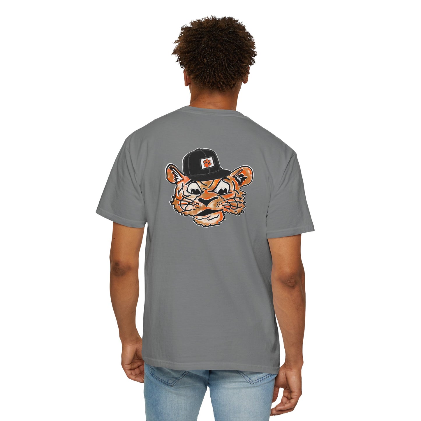 Tigers Tilted Hat Unisex Garment-Dyed T-shirt