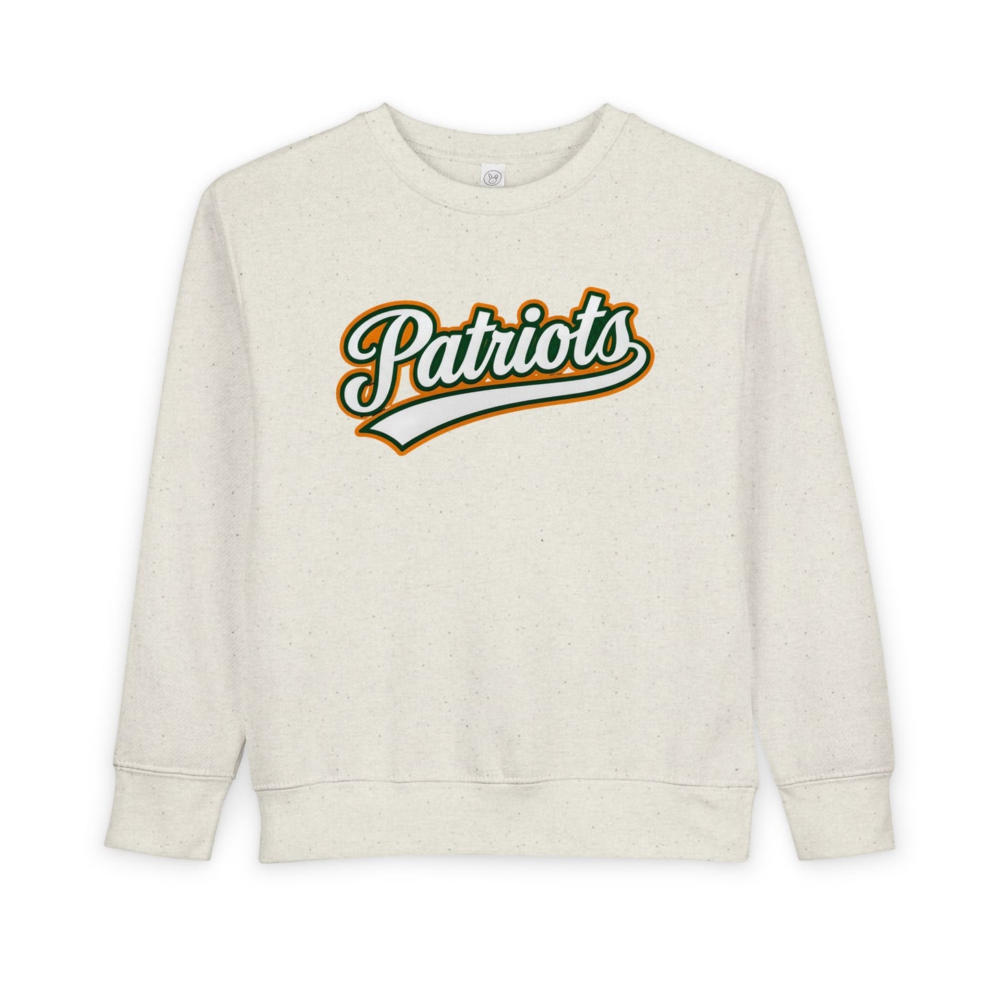 Patriots Toddler Sweatshirt - 'Patriots' Retro Script Kids Crewneck, Soft Vintage-Inspired Team Pullover