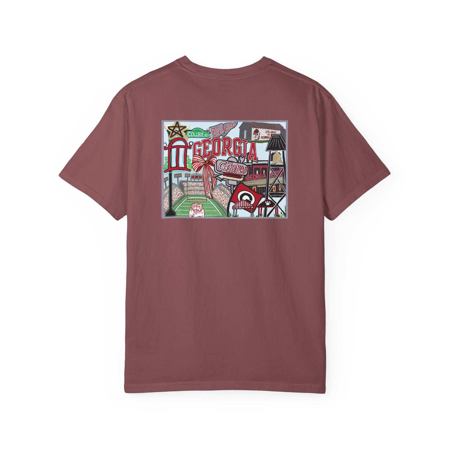 Bulldog Vintage Graphic T-Shirt - Unisex Garment-Dyed Tee