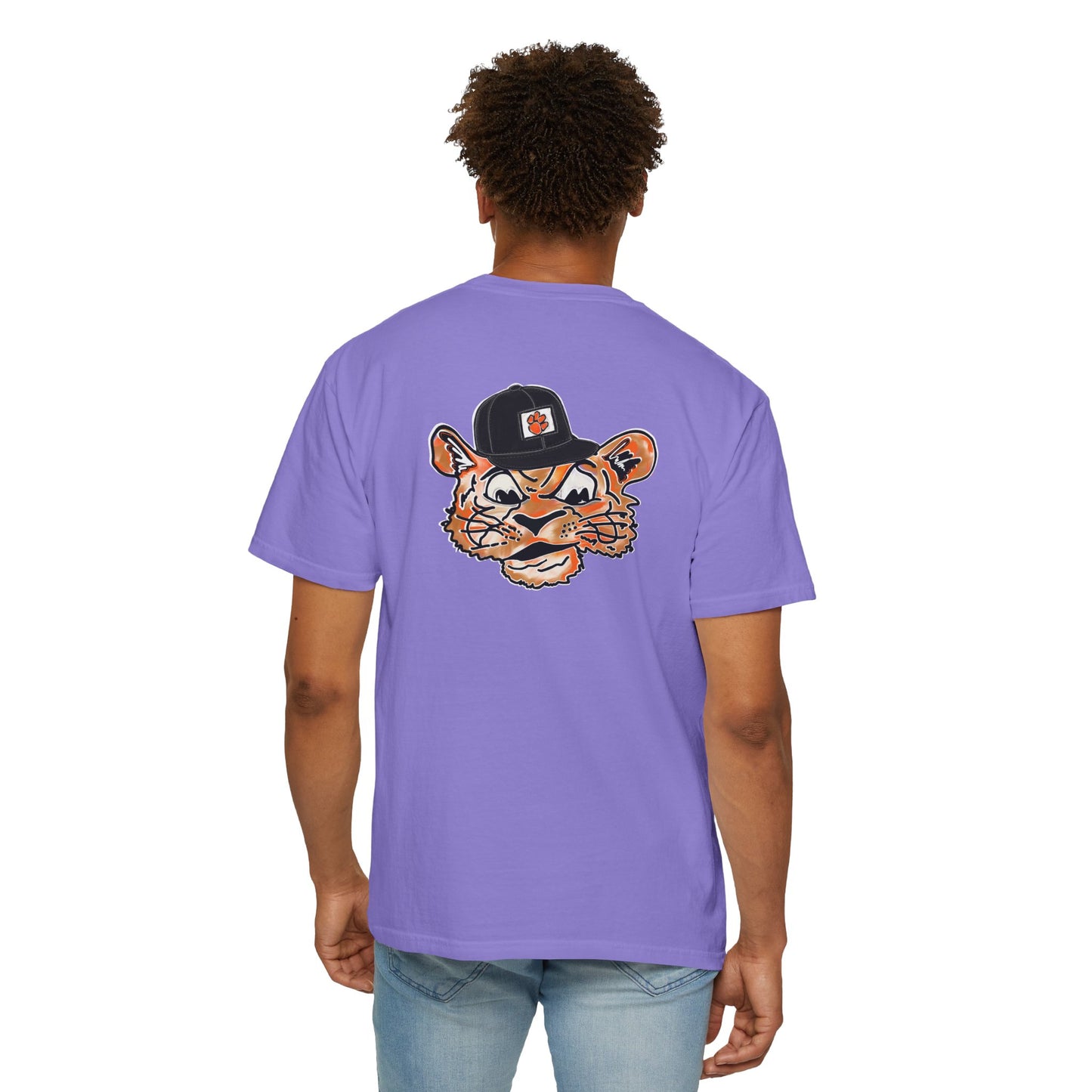 Tigers Tilted Hat Unisex Garment-Dyed T-shirt