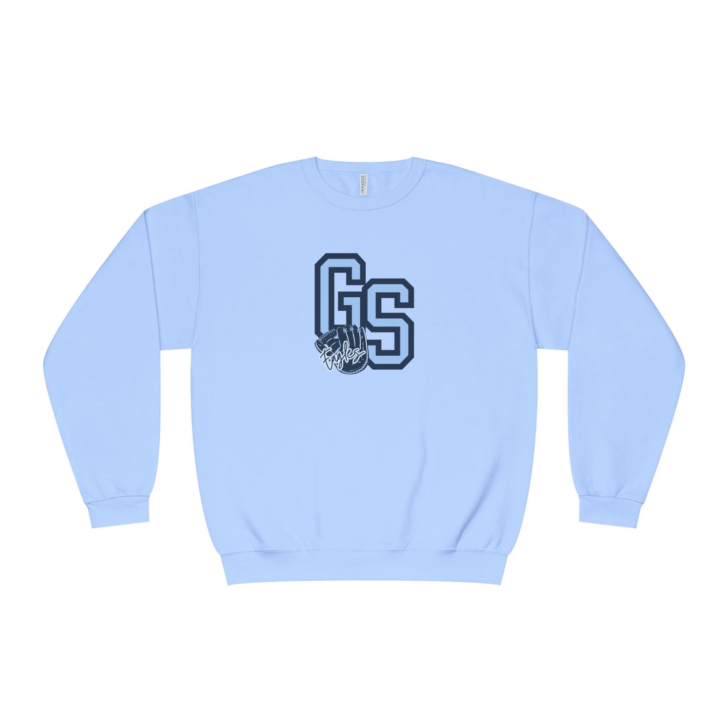 Georgia Southern Eagles Baseball Crewneck Sweatshirt — Tone-on-Tone Blue