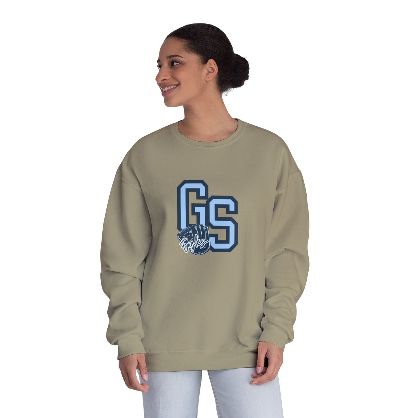Eagle Baseball Unisex Crewneck Sweatshirt with GS Graphic - Cozy Casual Wear