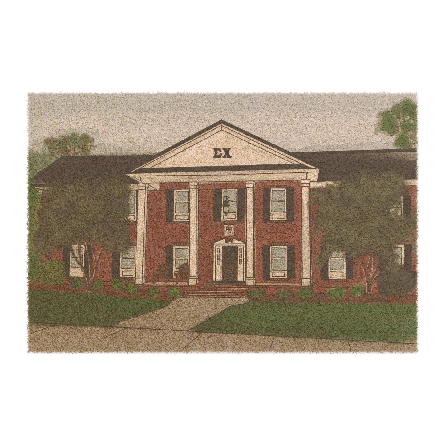 Greek Sigma Chi Georgia Southern Fraternity House Doormat | Fraternity House Entrance Mat