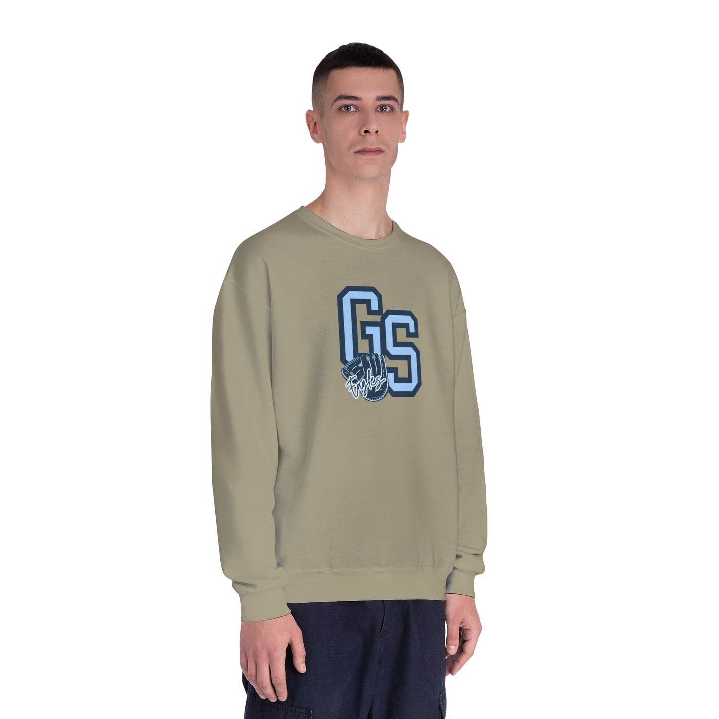 Georgia Southern Eagles Baseball Crewneck Sweatshirt — Tone-on-Tone Blue