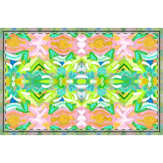 Park Lane Colorful Floral Pattern Area Rug