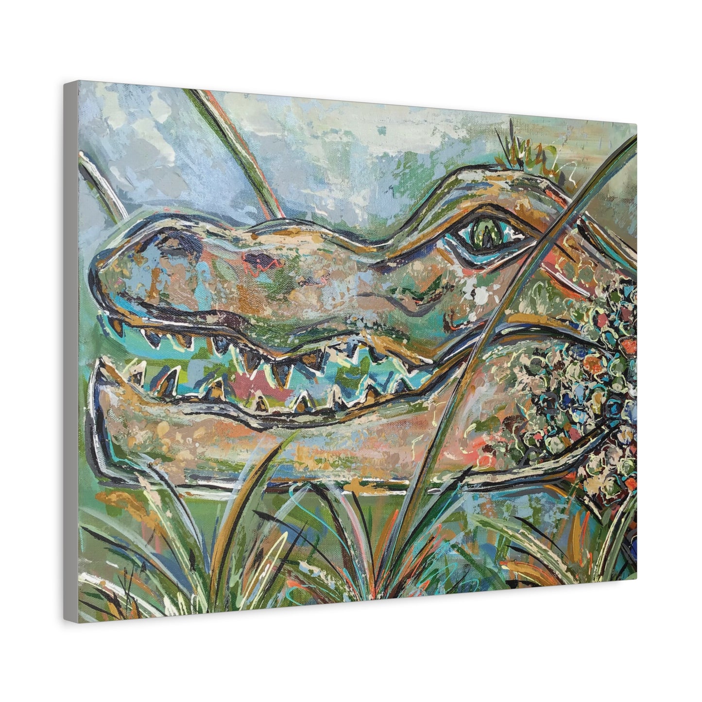 Gator Bait Matte Canvas, Stretched, 1.25"