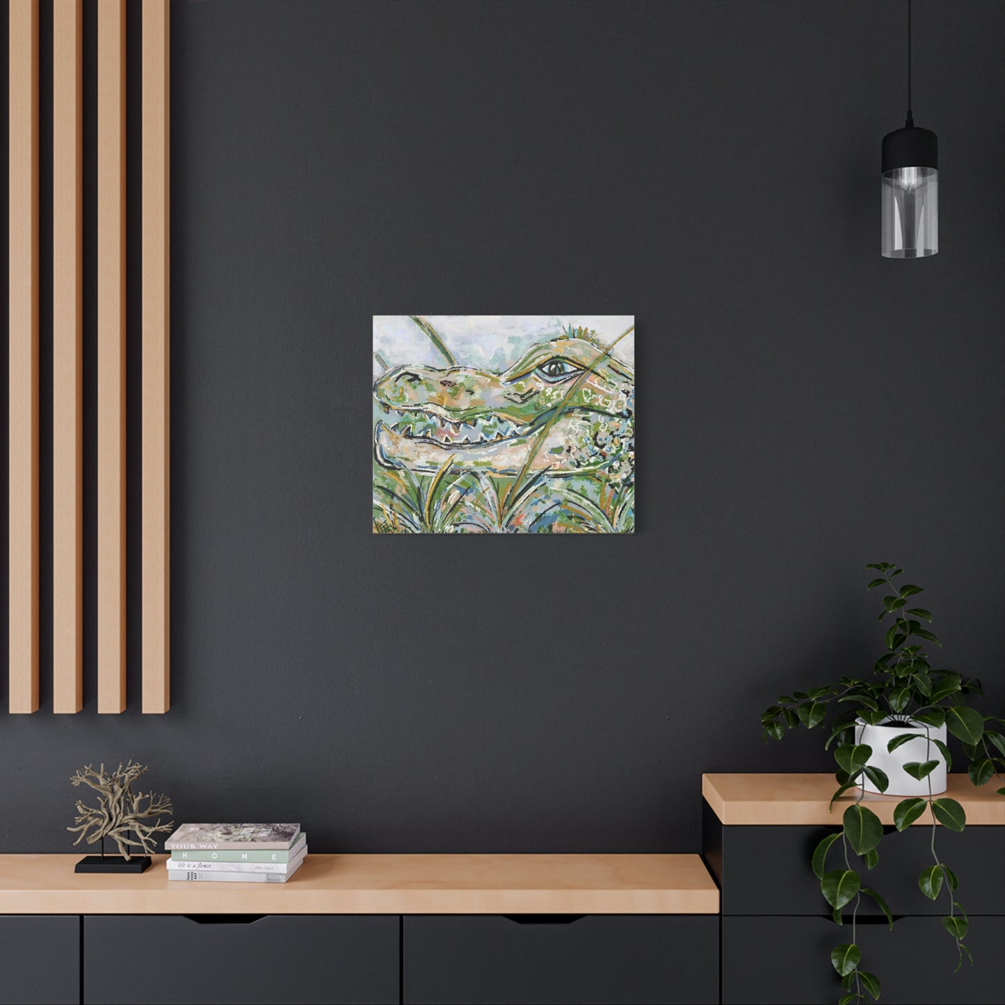 Canvas Print - Original Gator Painting Reproduction by Little Highpoint Home