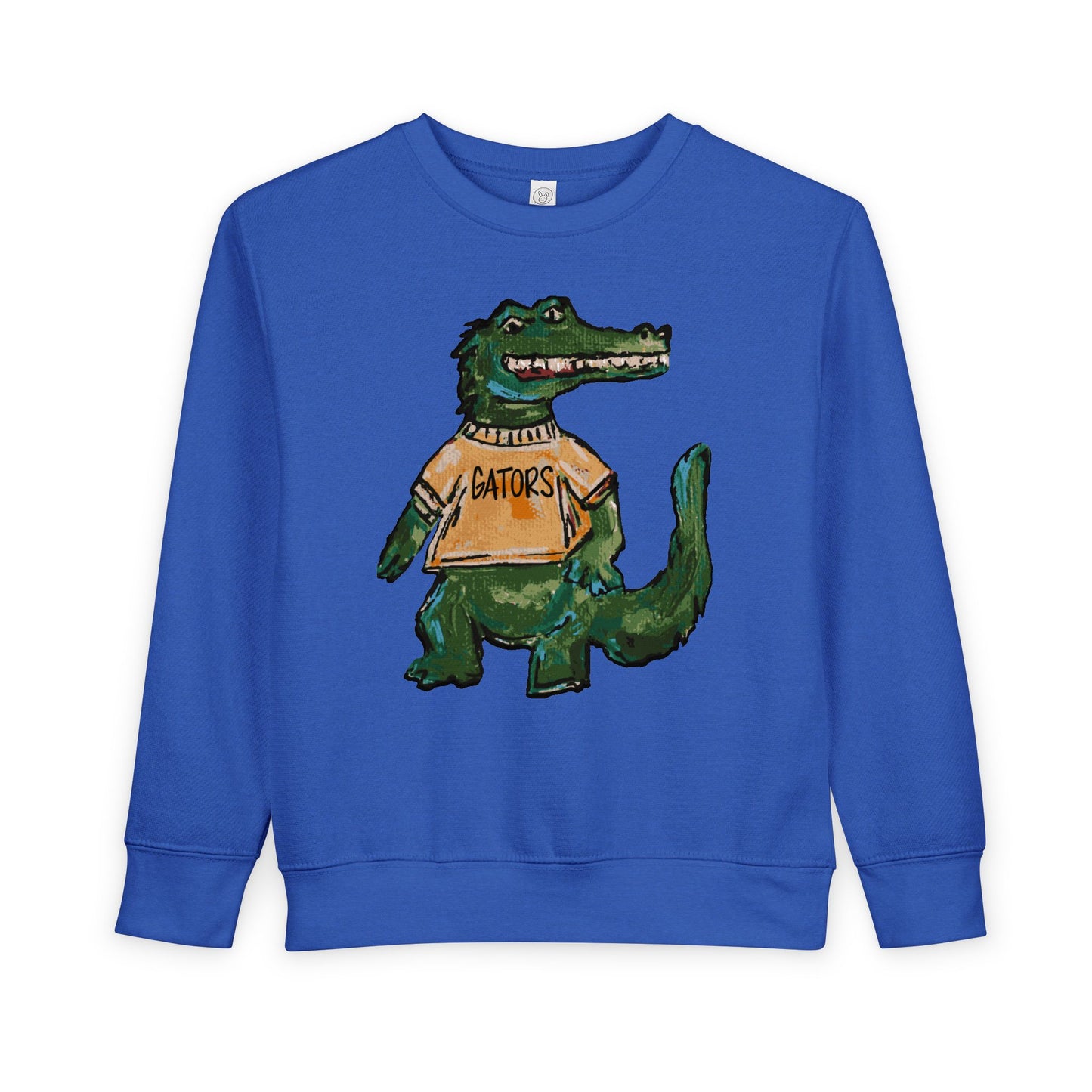 Gators Abstract Toddler Sweatshirt - 'Patriots' Retro Script Kids Crewneck, Soft Vintage-Inspired Team Pullover