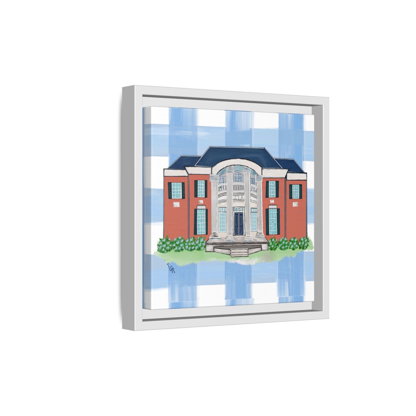 Greek Life Georgia Southern University Zeta Framed Reproduction Canvas