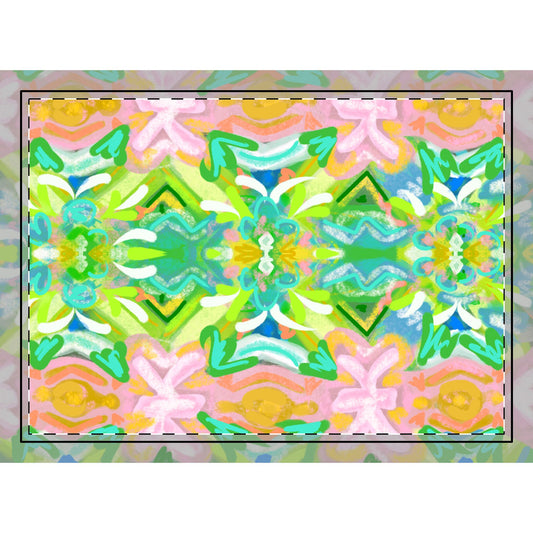 Park Lane Colorful Floral Pattern Area Rug