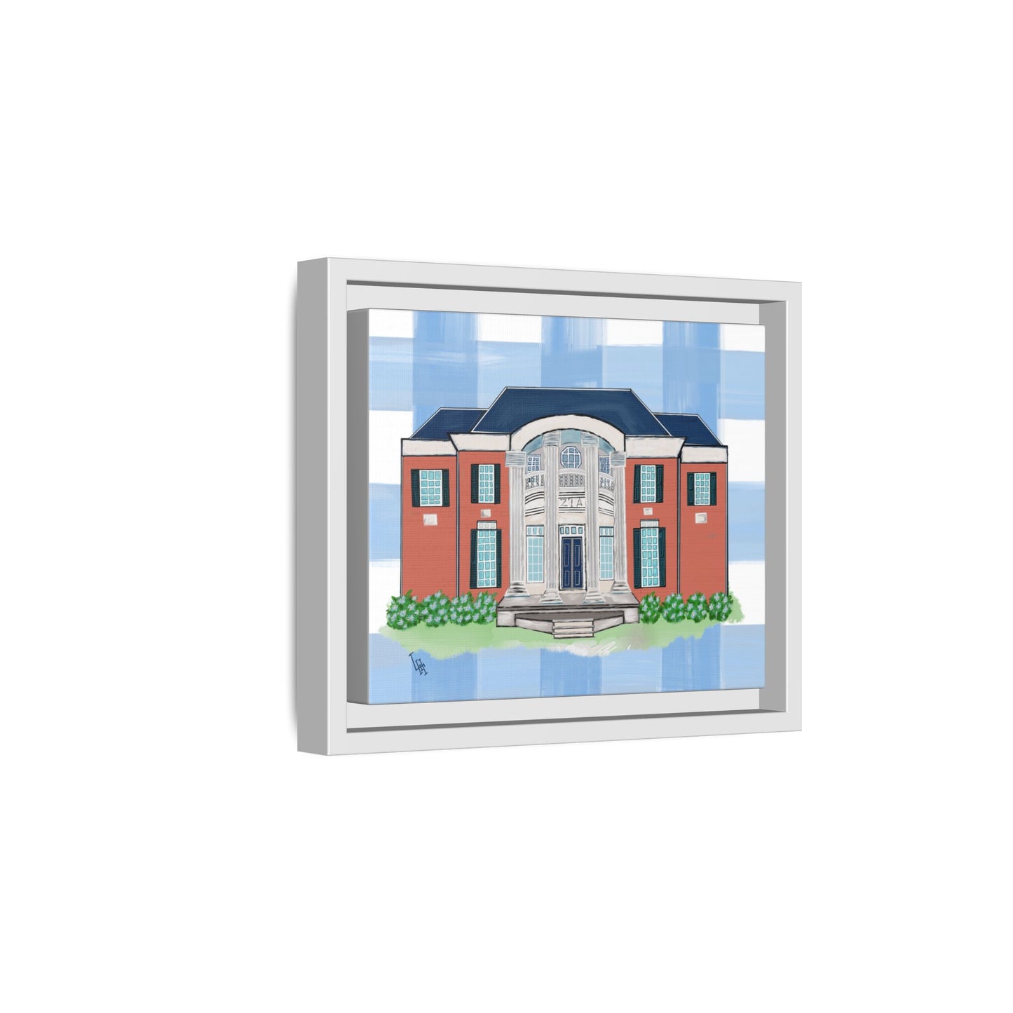 Greek Life Georgia Southern University Zeta Framed Reproduction Canvas