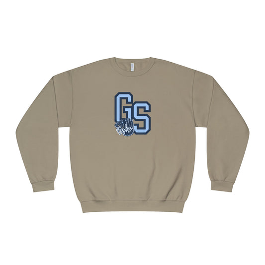 Georgia Southern Eagles Baseball Crewneck Sweatshirt — Tone-on-Tone Blue
