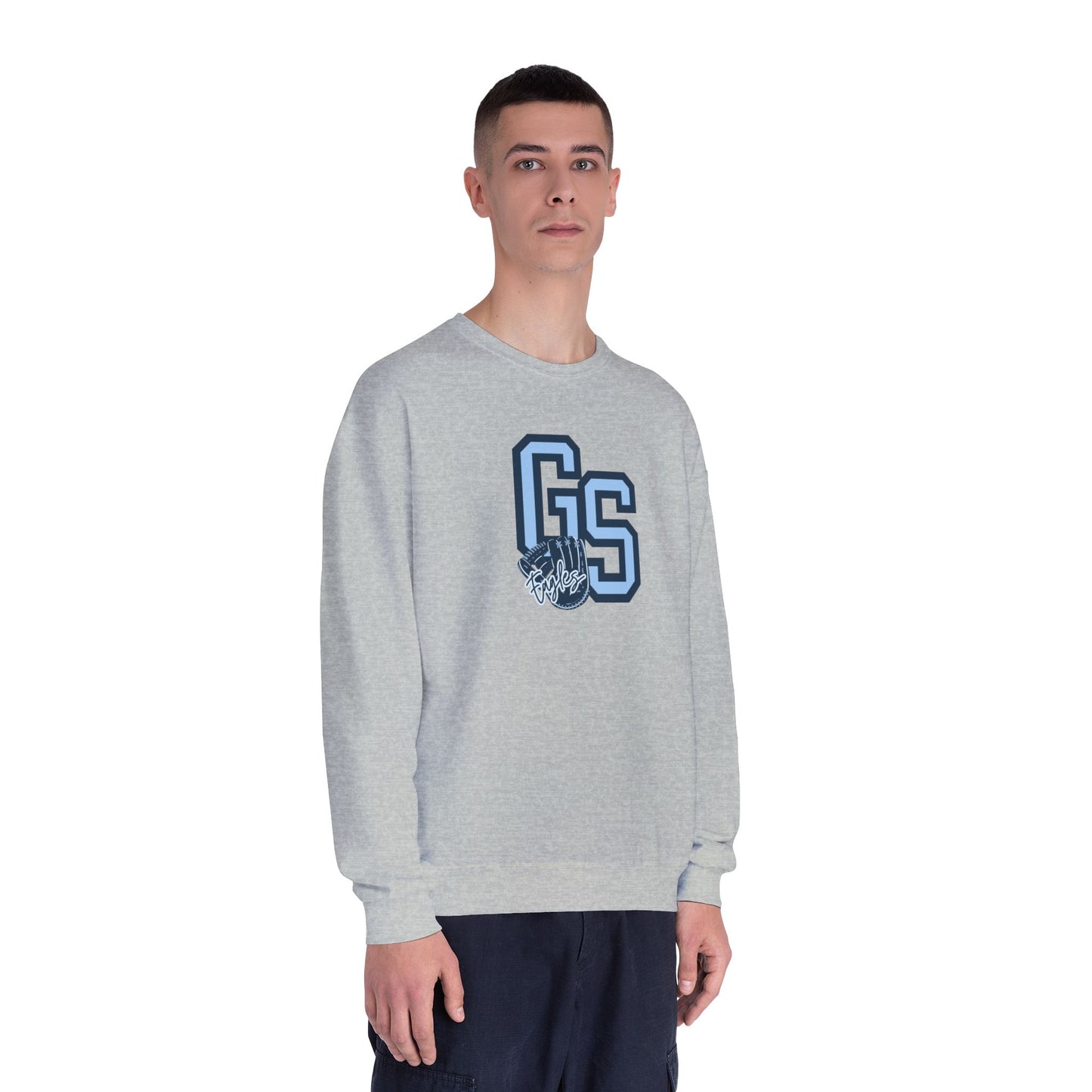 Georgia Southern Eagles Baseball Crewneck Sweatshirt — Tone-on-Tone Blue