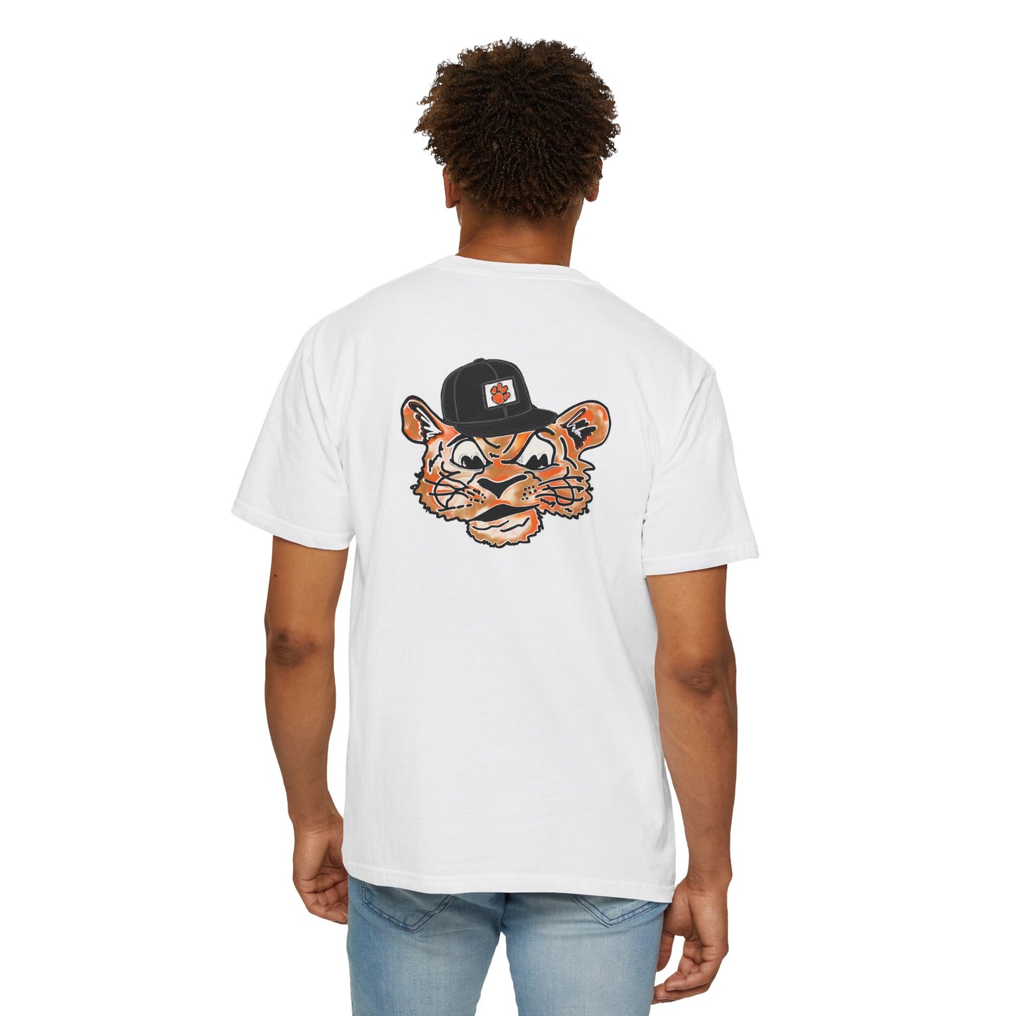 Tigers Tilted Hat Unisex Garment-Dyed T-shirt