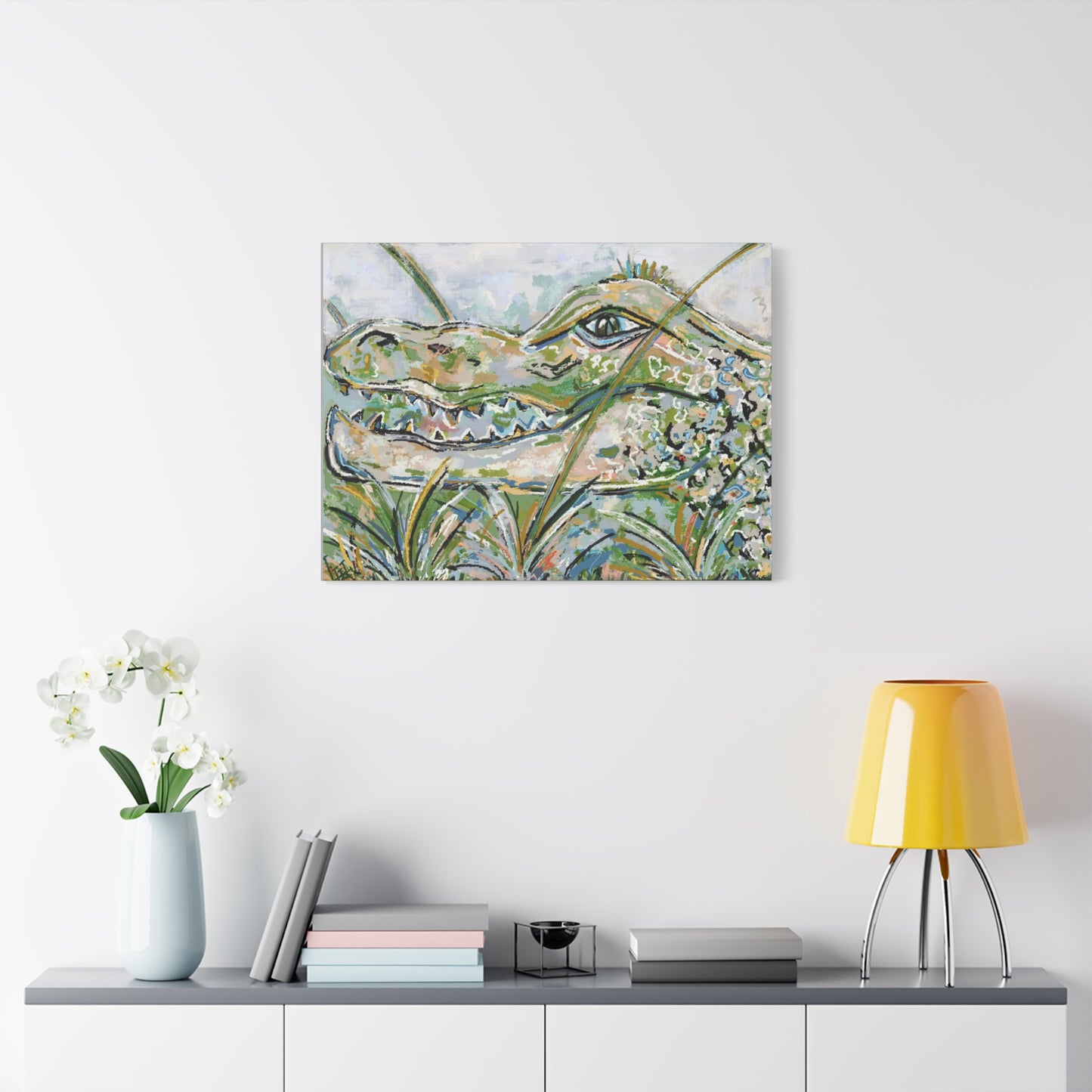 Canvas Print - Original Gator Painting Reproduction by Little Highpoint Home