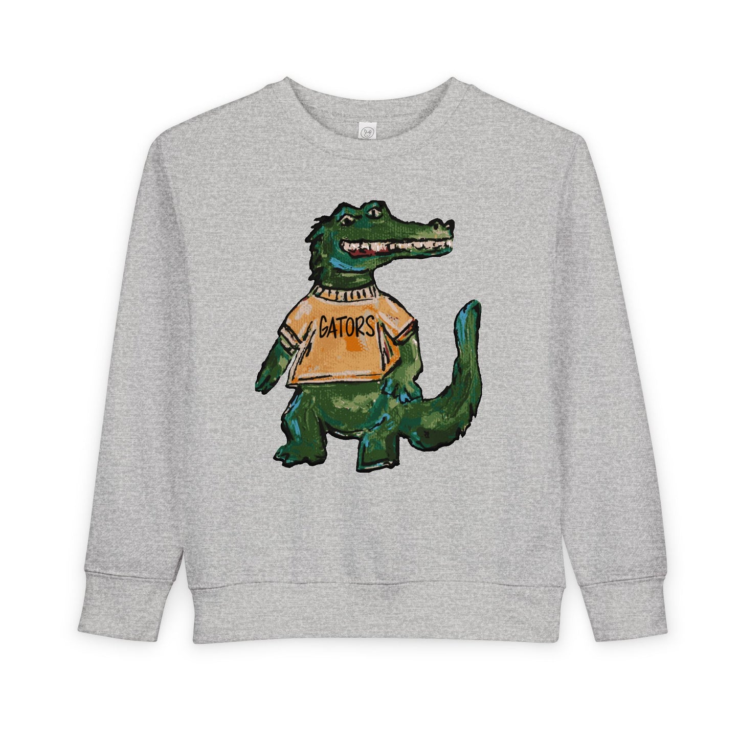 Gators Abstract Toddler Sweatshirt - 'Patriots' Retro Script Kids Crewneck, Soft Vintage-Inspired Team Pullover