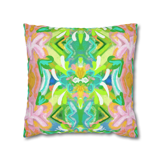 Park Lane Pillowcase.  Colorful Home Accent, Spring Decor, Vibrant Gifts, Boho Cushion Cover, Floral Throw Pillow