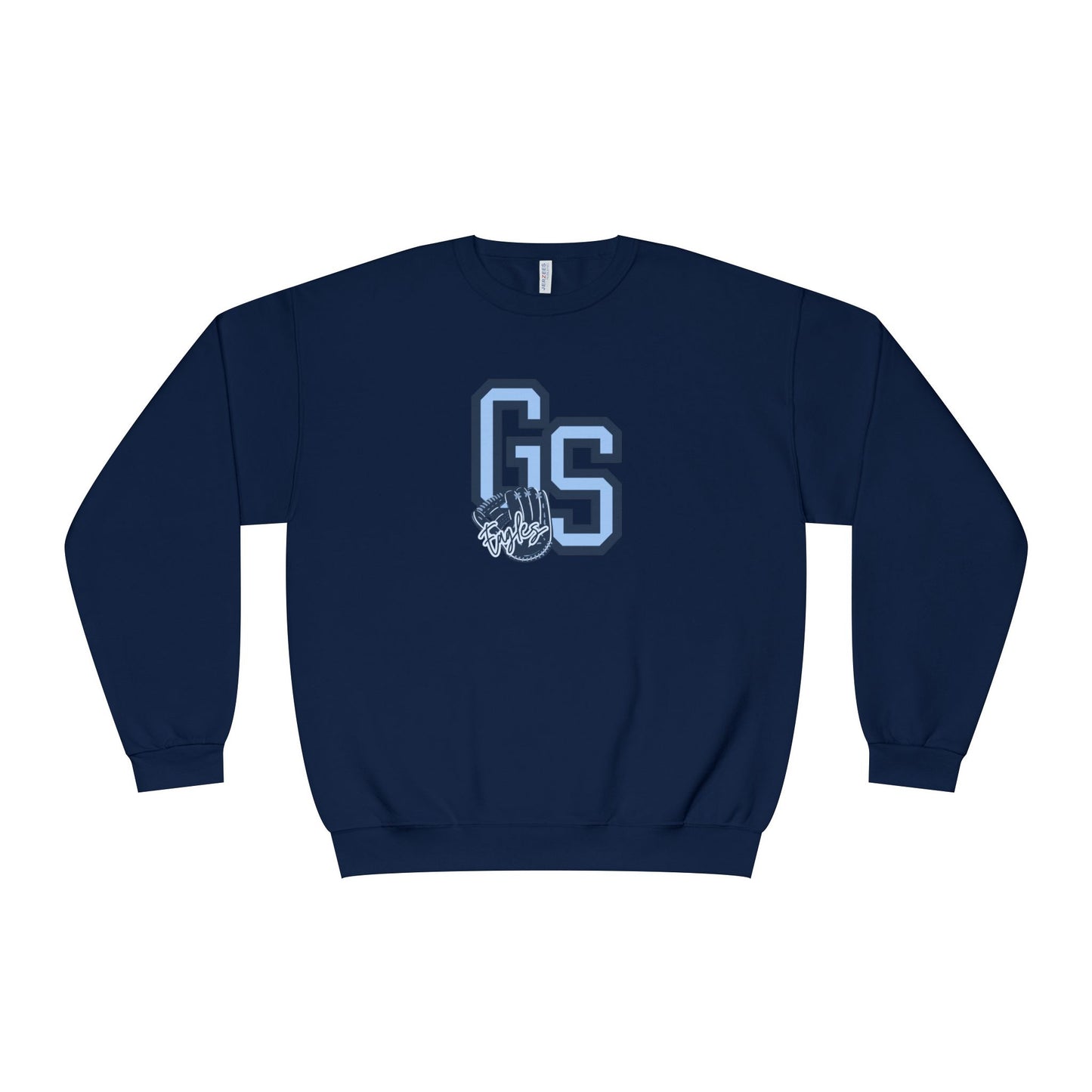 Georgia Southern Eagles Baseball Crewneck Sweatshirt — Tone-on-Tone Blue