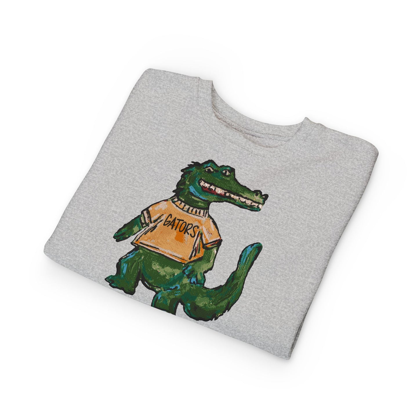 Gators Abstract Toddler Sweatshirt - 'Patriots' Retro Script Kids Crewneck, Soft Vintage-Inspired Team Pullover