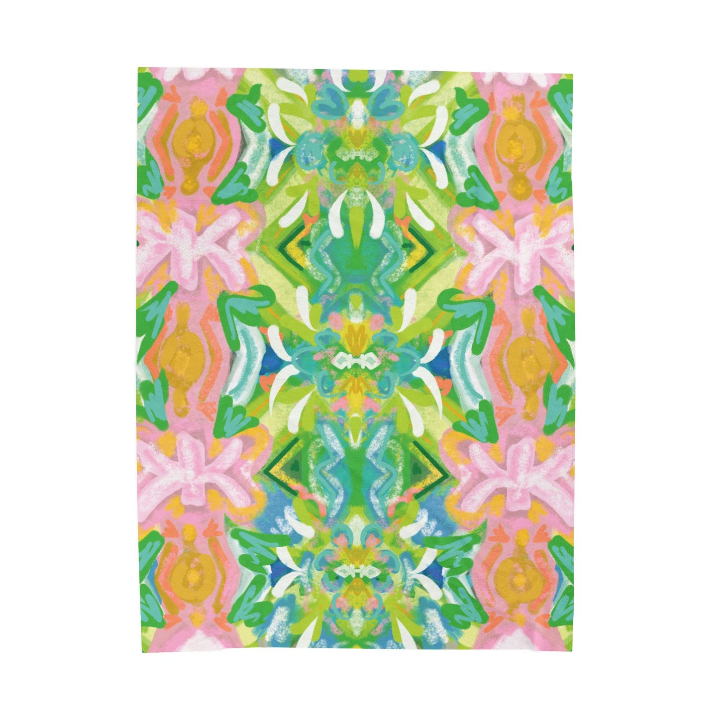 Park Lane Plush Blanket — Park Lane Vibrant Custom Illustration by Little Highpoint Home