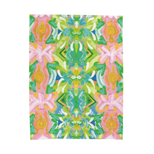 Park Lane Plush Blanket — Park Lane Vibrant Custom Illustration by Little Highpoint Home