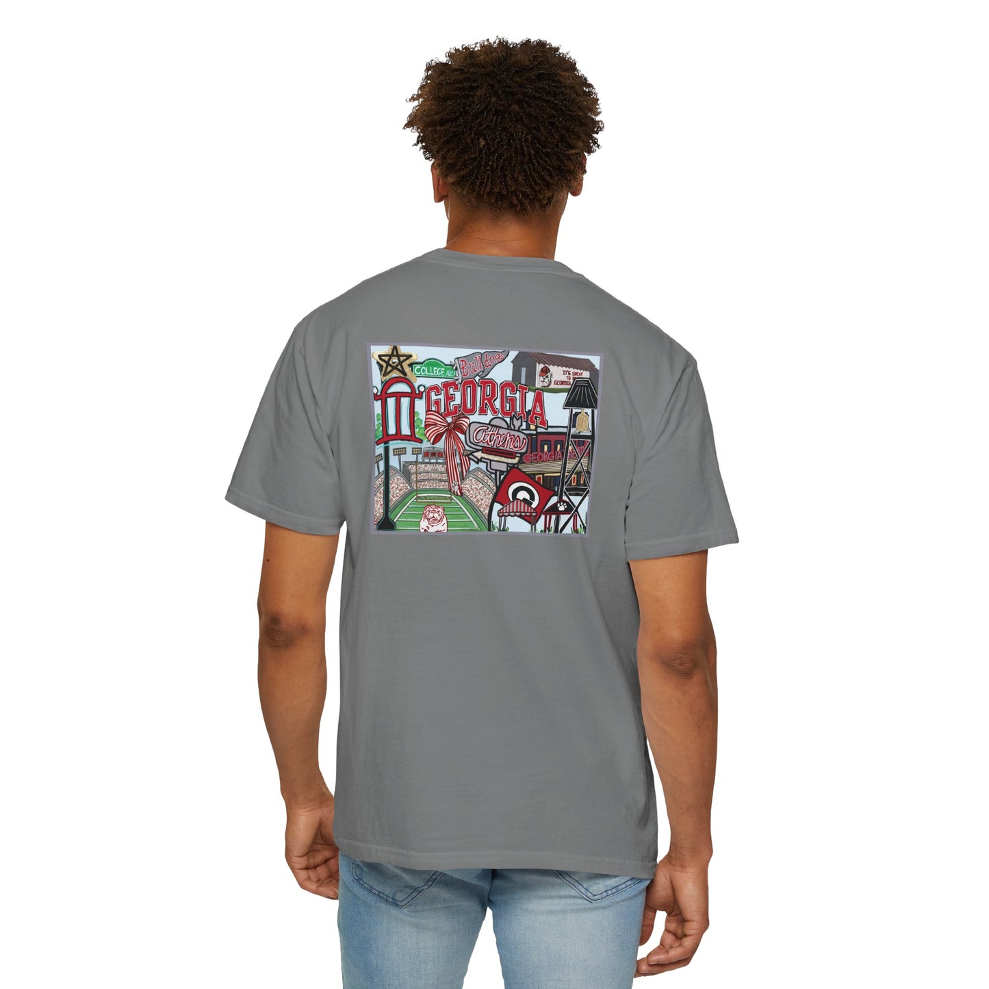 Bulldog Vintage Graphic T-Shirt - Unisex Garment-Dyed Tee
