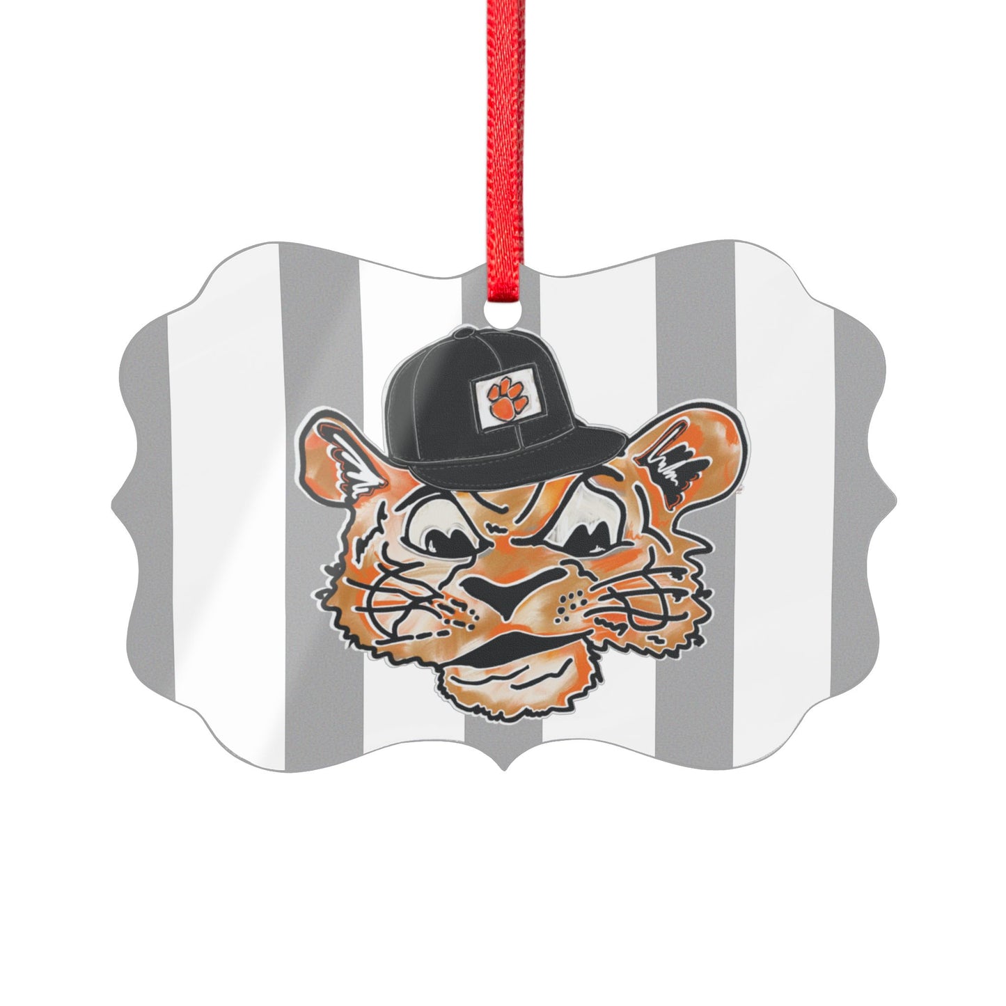 Tigers Tilted Hat Acrylic Ornament
