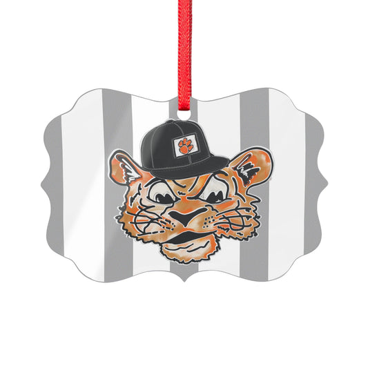 Tigers Tilted Hat Acrylic Ornament