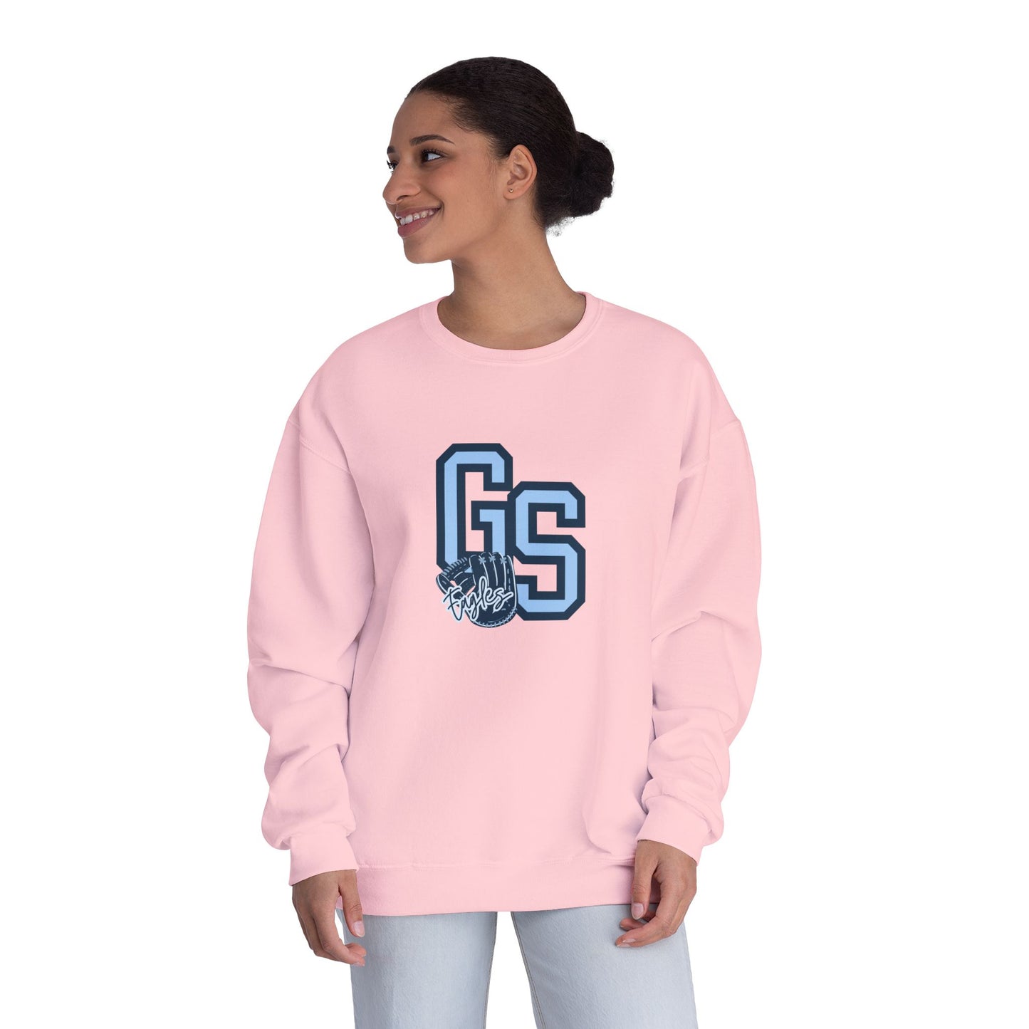 Eagle Baseball Unisex Crewneck Sweatshirt with GS Graphic - Cozy Casual Wear
