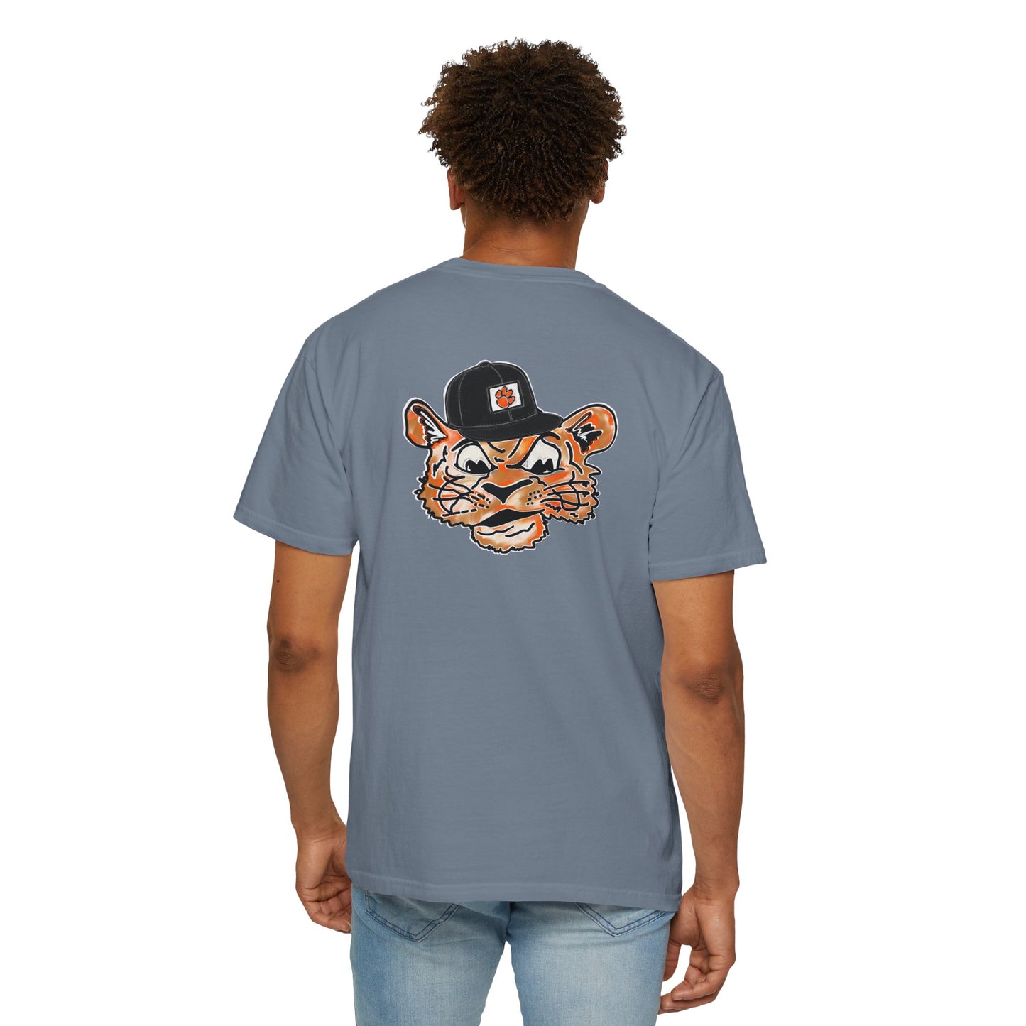 Tigers Tilted Hat Unisex Garment-Dyed T-shirt