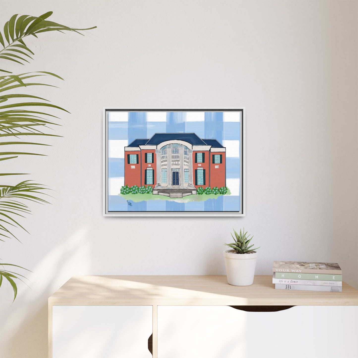 Greek Life Georgia Southern University Zeta Framed Reproduction Canvas