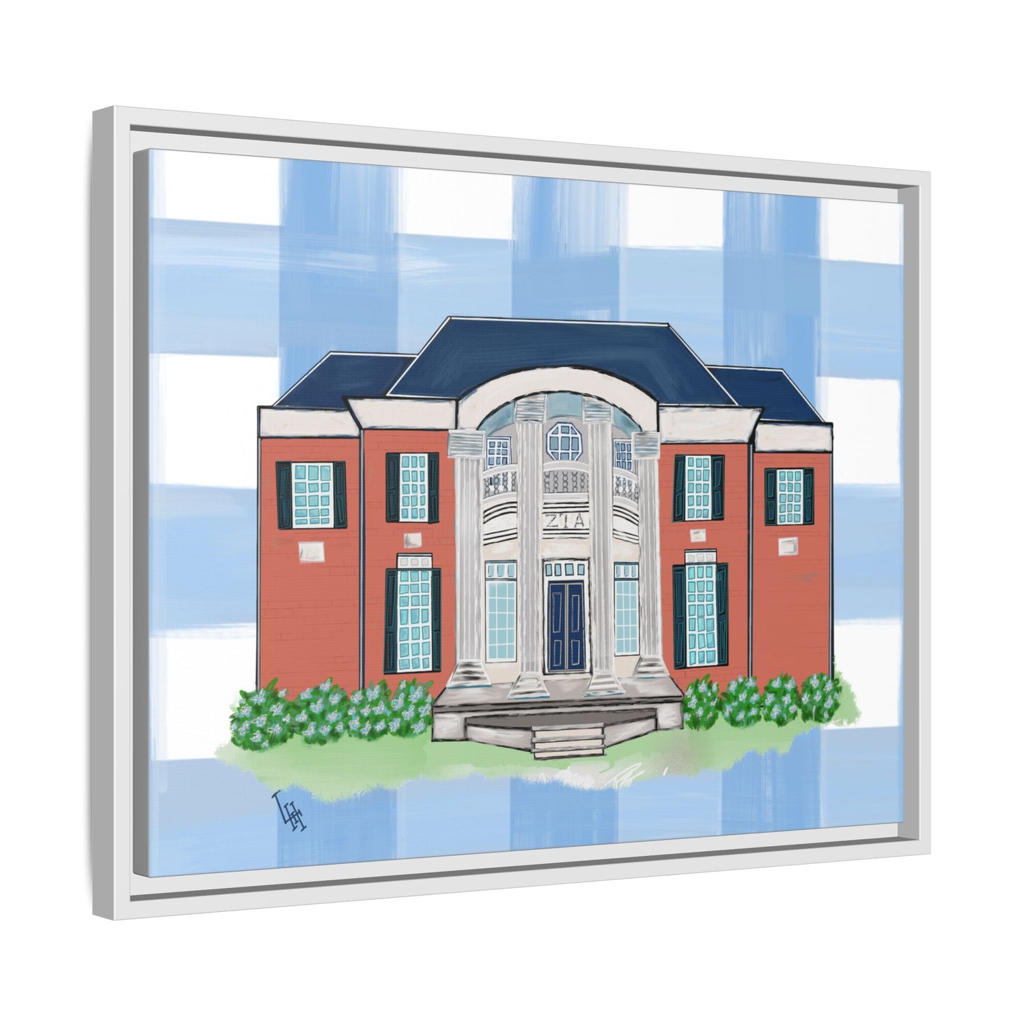 Greek Life Georgia Southern University Zeta Framed Reproduction Canvas