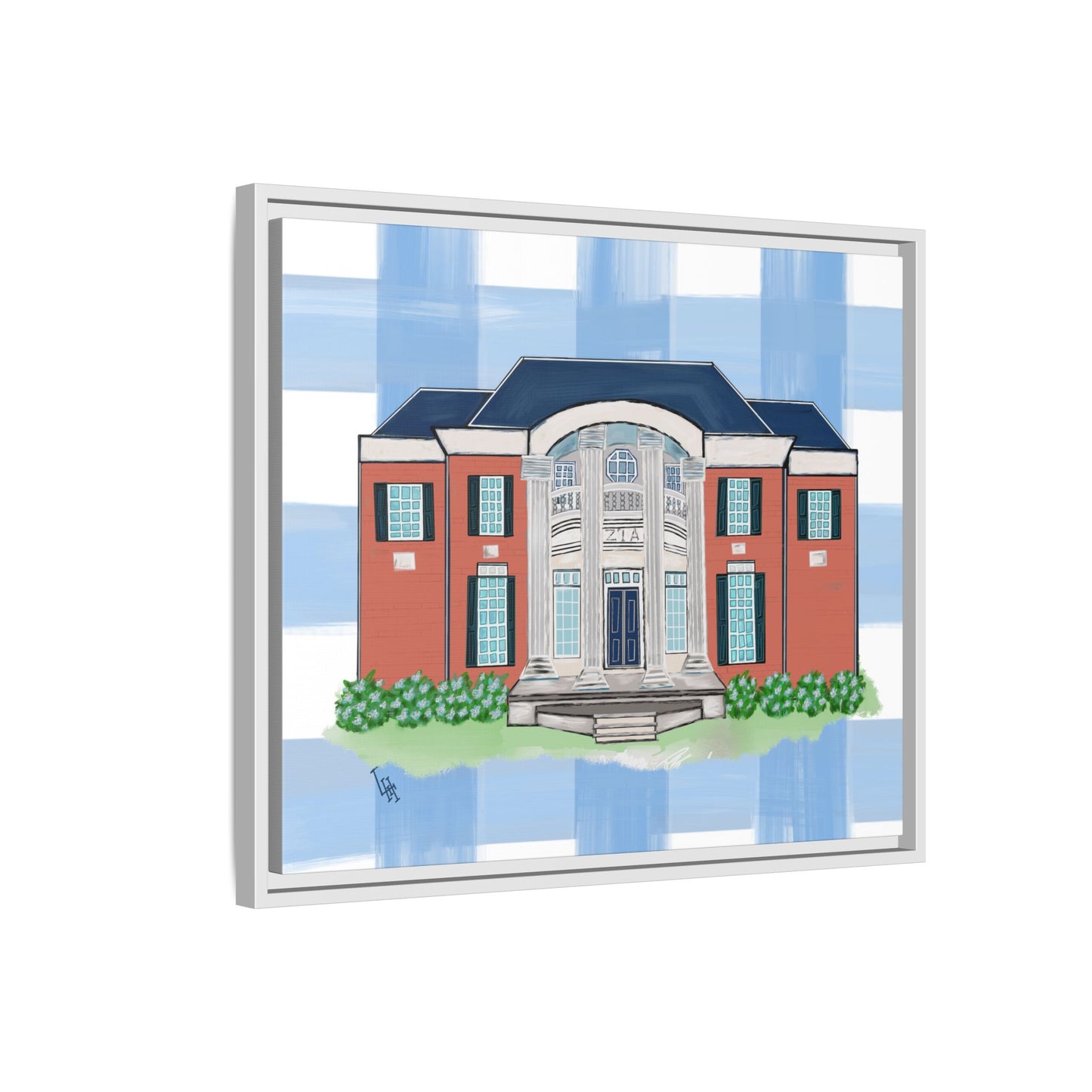 Greek Life Georgia Southern University Zeta Framed Reproduction Canvas