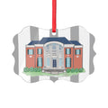 Greek Sorority GSU House Acrylic Ornament — Colonial Brick House Illustration Holiday Decoration