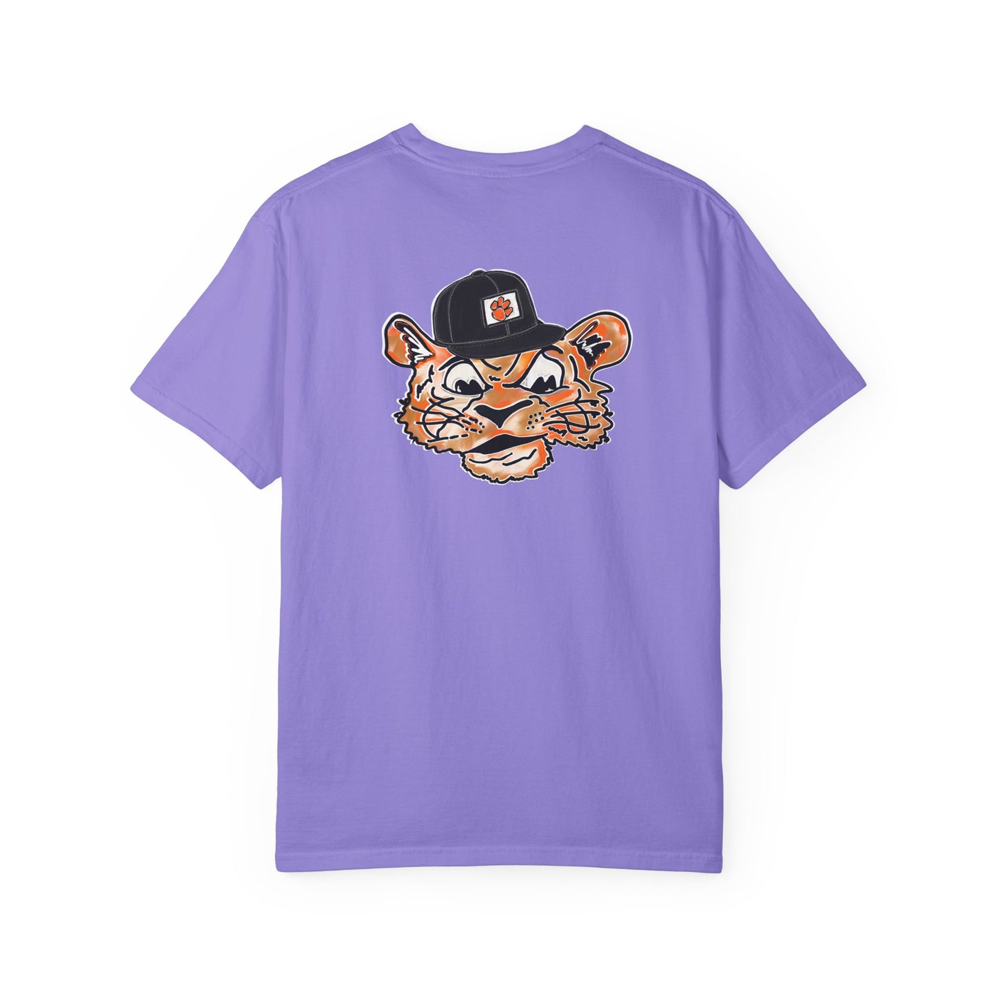 Tigers Tilted Hat Unisex Garment-Dyed T-shirt