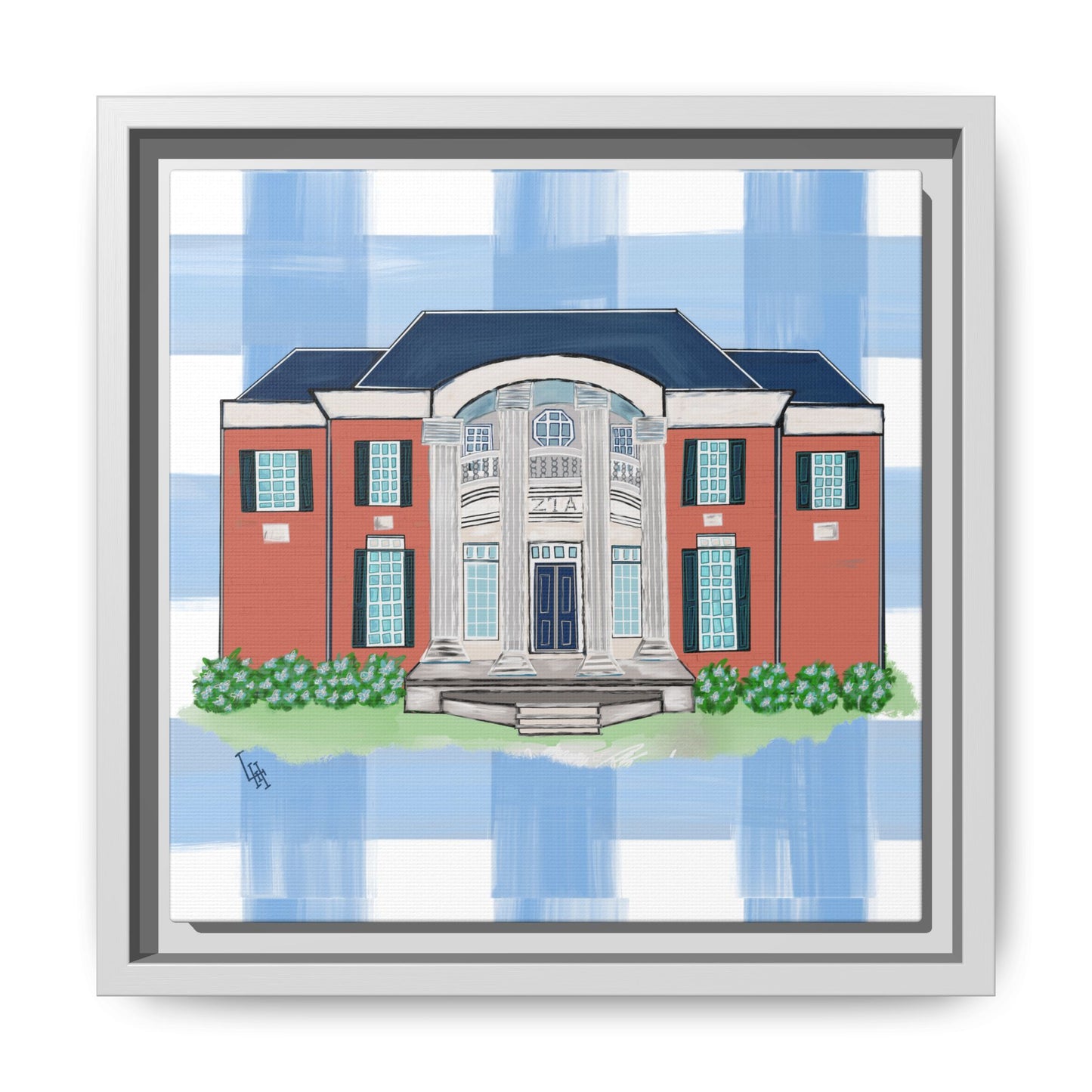 Greek Life Georgia Southern University Zeta Framed Reproduction Canvas