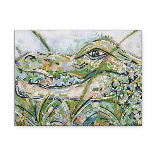 Canvas Print - Original Gator Painting Reproduction by Little Highpoint Home
