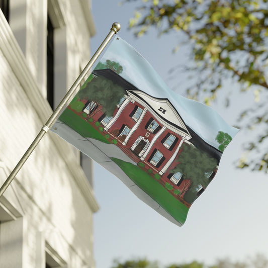 Greek Sigma Chi Fraternity House Georgia Southern Eagles Illustration Flag | Double Sided Flag, College House Decor