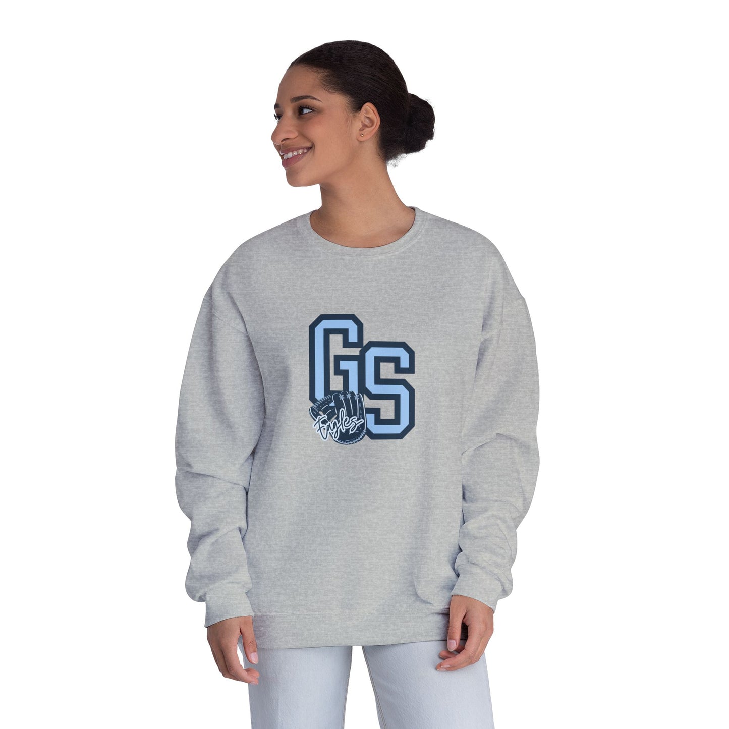 Eagle Baseball Unisex Crewneck Sweatshirt with GS Graphic - Cozy Casual Wear