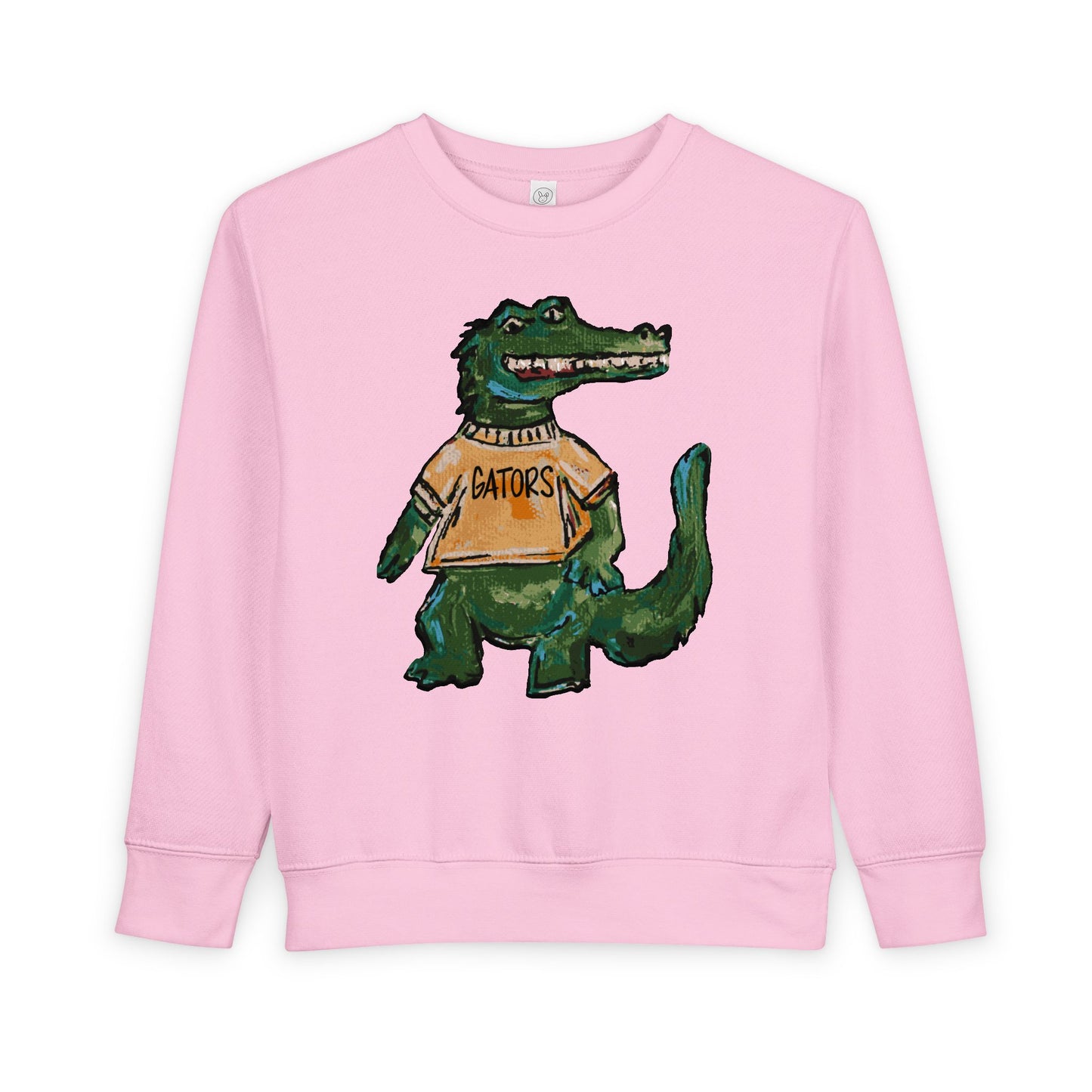 Gators Abstract Toddler Sweatshirt - 'Patriots' Retro Script Kids Crewneck, Soft Vintage-Inspired Team Pullover