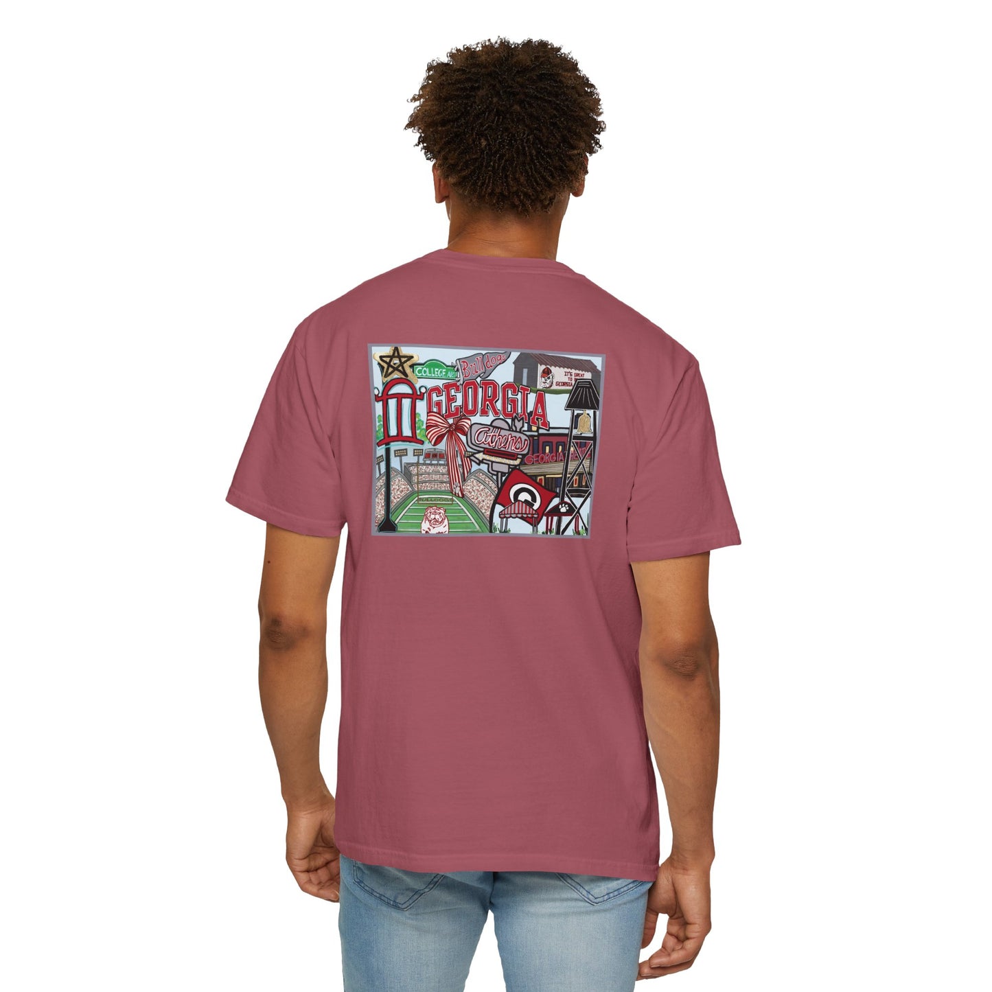 Bulldog Vintage Graphic T-Shirt - Unisex Garment-Dyed Tee