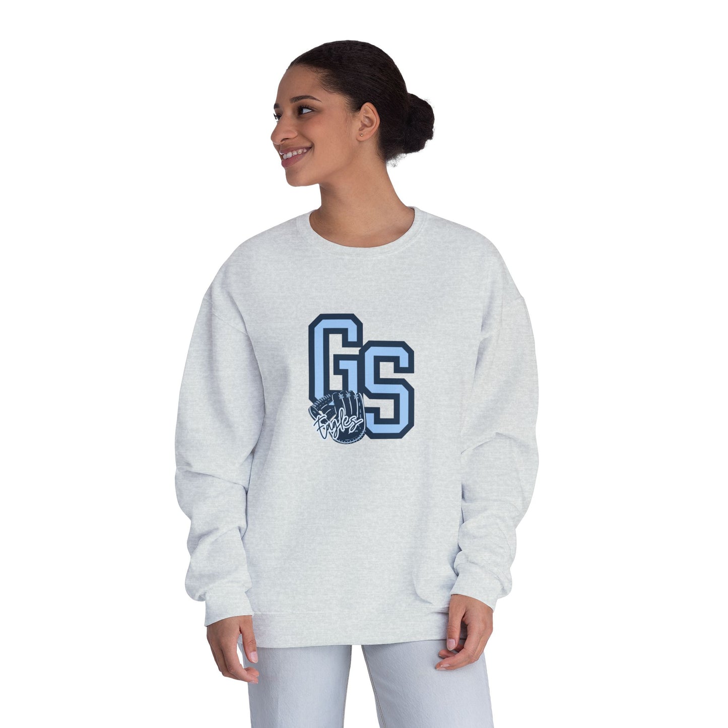 Eagle Baseball Unisex Crewneck Sweatshirt with GS Graphic - Cozy Casual Wear