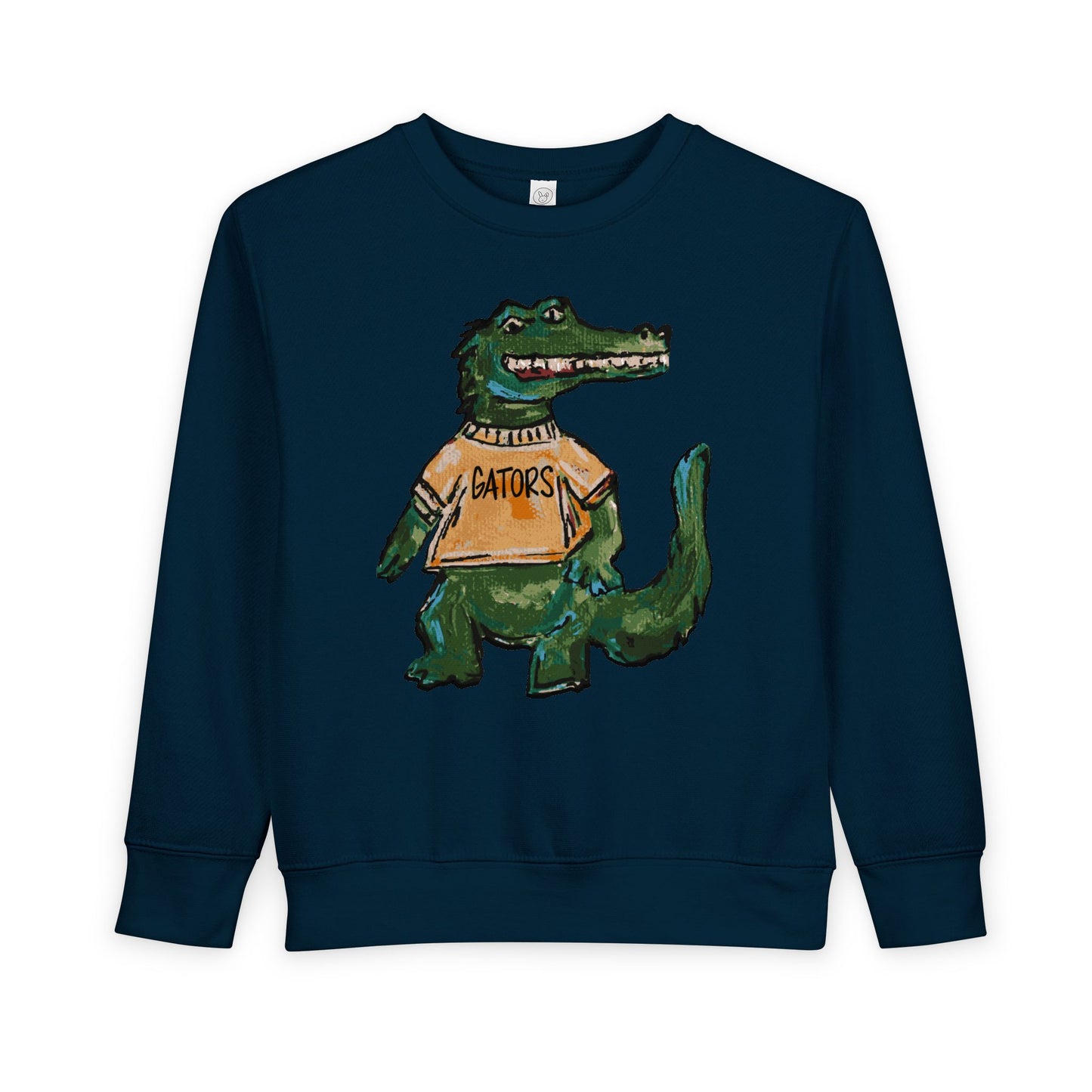 Gators Abstract Toddler Sweatshirt - 'Patriots' Retro Script Kids Crewneck, Soft Vintage-Inspired Team Pullover