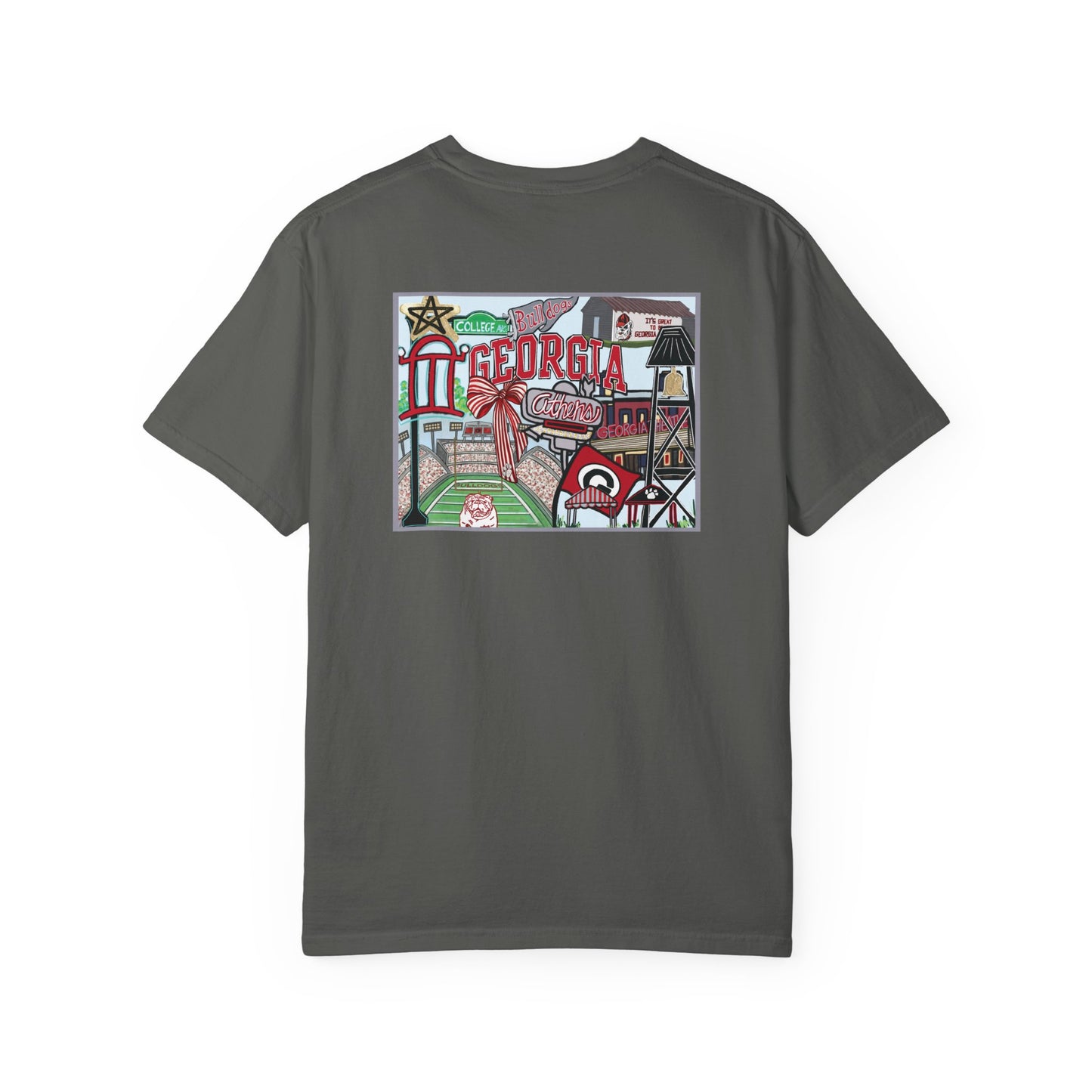 Bulldog Vintage Graphic T-Shirt - Unisex Garment-Dyed Tee